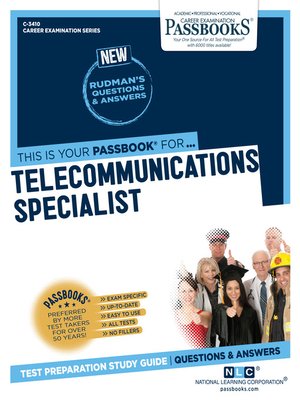 cover image of Telecommunications Specialist